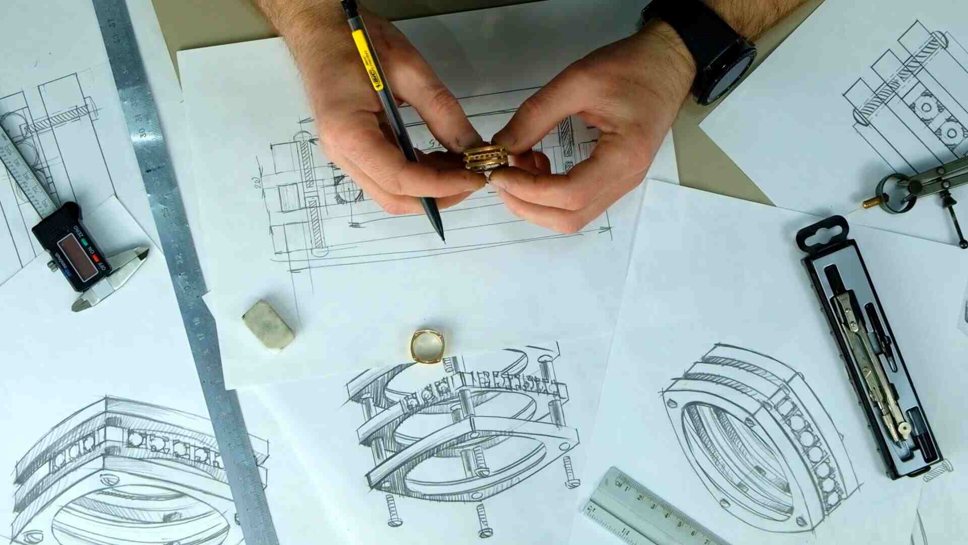 Jewelry CAD Designing From Concept to Final Sketch